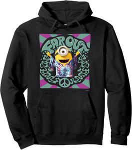 Худи Minion FAR OUT, черное (black 19-3911tcx), размер S Minions