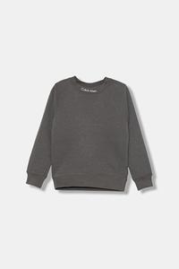 Детская хлопковая толстовка Calvin Klein Jeans, серый