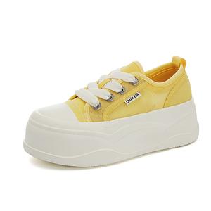MOMGOG Женские скейтерские кеды лоу-топ лимон, цвет Lemon
