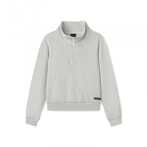 Skechers Женская толстовка светло-серого меланжа/0248 с воротником-стойкой, средней длины