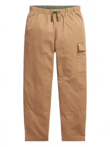 Брюки карго с кулиской POLO RALPH LAUREN KIDS, коричневый