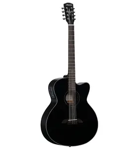Alvarez ABT60CE-8BK - 8-струнная акустическая гитара с системой звукоснимателей LR Baggs StagePro EQ и Element
