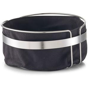 Набор Хлебная корзина 1 шт. с тканевым мешком Zeller Present, черный