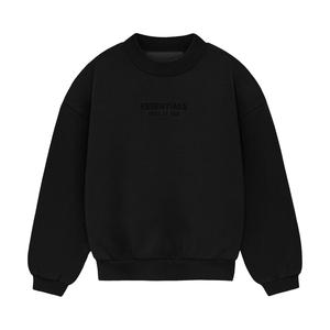Детский круглый вырез Fear of God Essentials, цвет угольно-черный