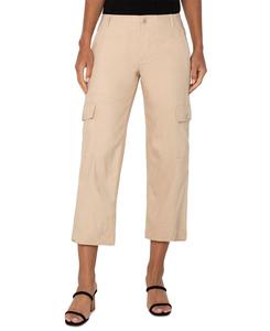 Женские укороченные брюки-карго в стиле милитари, 0P-16 Liverpool Los Angeles, Hazelnut