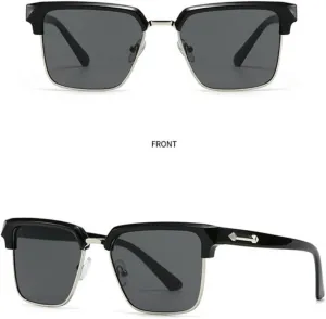 Классические солнцезащитные очки в полуободковой оправе для мужчин и женщин, в стиле ретро, ​​популярные черные, с защитой от УФ-излучения UV400 TKKTLLT, Tyj392-3