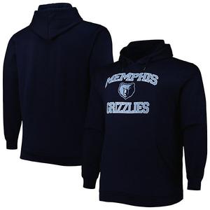 Толстовка с капюшоном Men's navy Memphis Grizzlies Big & Tall Heart & Soul Profile