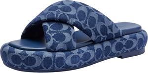 COACH женские сандалии Penelope Signature C в цвете Signature Denim, Deep Blue