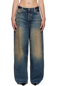 Acne Studios Синие джинсы свободного кроя 2023 года