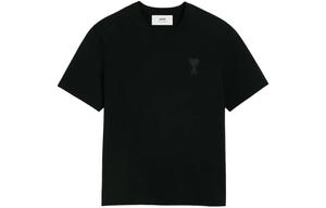 Футболка из хлопка с тисненым логотипом AMIPARIS, черный