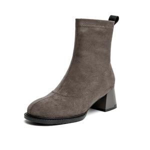 Ботильоны женские серые AOKANG, Gray