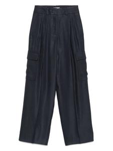 Брюки карго со складками Peserico, синий