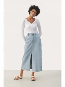 Юбка до колена PART TWO, светло-синий деним