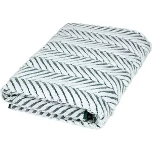 Полотенце для душа Sensual 9002 в стиле косы Ross, Moosgrün / weiß