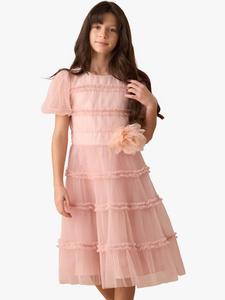Детское платье с сетчатым корсажем Angel & Rocket, Pink
