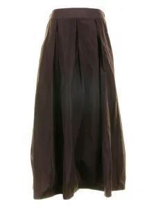 Плиссированная миди-юбка Vicario Cinque, коричневый