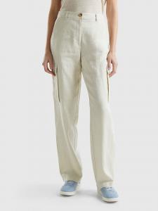 Брюки-карго Benetton, бежевый