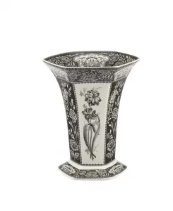 Шестиугольная ваза из коллекции Heritage Spode, black