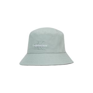 Хлопковая шляпа-ведро CALVIN KLEIN для мужского пола шиферно-серого цвета