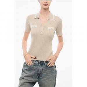 EMPORIO ICON Ребристый свитер с воротником-поло Armani, Beige