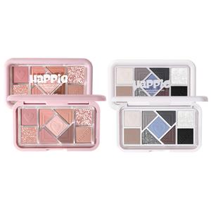 Hold Live Маленькая розовая палетка с девятью цветами теней для век, легко растушевываются, шиммер, натуральный