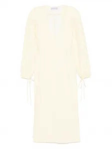 Платье макси в полоску Rowen Rose, желтый