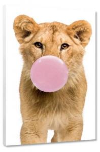 Картина на холсте Hustling Sharks Lion Gum, белый