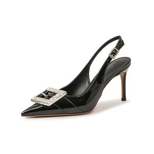 Туфли на тонком каблуке, высокие, женские, 8 см Varib, Black