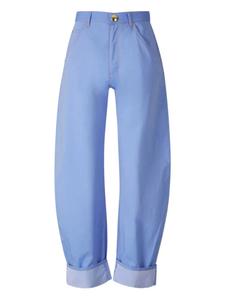 Зауженные брюки с подвернутыми краями DARKPARK, синий