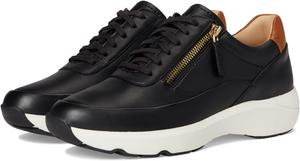 Кроссовки Clarks Women's Tivoli Zip, Black Leather