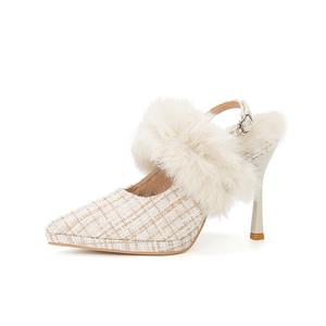 Женские туфли на высоком каблуке, абрикосового цвета Zubumei, Apricot