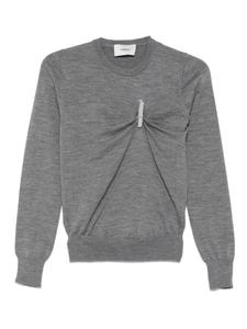 Coperni джемпер с металлическим декором, серый