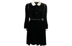 Платье с длинными рукавами женское черное Miu Miu