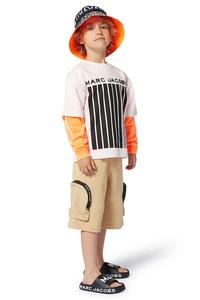 Детская хлопковая футболка Marc Jacobs, белый