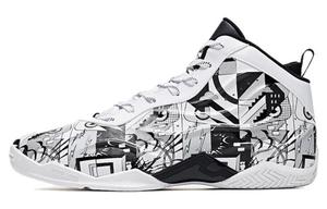 Кроссовки QIAODAN Vintage Basketball Shoes Men Mid-top White, белый