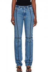 Джинсы с пятью карманами Mm6 Maison Margiela, синий