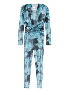 Комбинезон с цветочным принтом Mazzei, синий