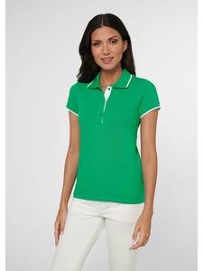 MADELEINE Классическая рубашка поло яблочно-зеленого цвета