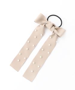Резинка для волос Three Four Time/Dot Pearl Ribbon, цвет Beige