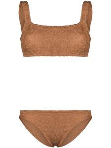 Hunza G бикини Xandra с жатым эффектом, коричневый