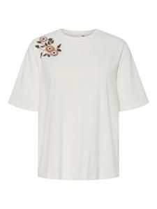 Футболка с принтом SANNIA BOXY TEE YAS, белый