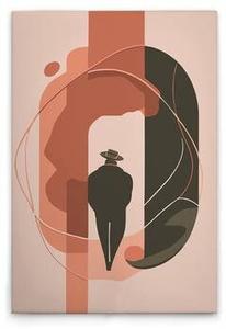 Картина на холсте A.S. Création Stranger 1 цвет beigeorangegrün