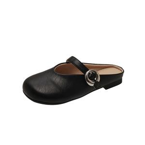 Женские тапочки Closed Toe, устойчивые к запаху, истиранию и скольжению AJPAP, черный