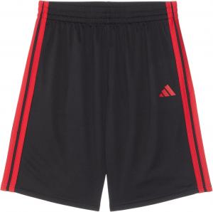 Шорты adidas Kids Essentials 3-Stripe Shorts, цвет Black/Red