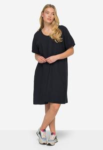 Летнее платье RUNDHALS ELASTISCHE HALBARM-ABSCHLÜSSE LAURASØN, темно-синий