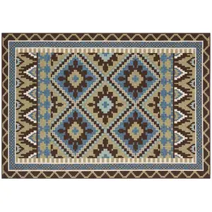 Коврик для веранды и улицы, выполненный в племенном стиле Safavieh, мультиколор, 77x153 см