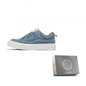 HACKBUTEER Мужские низкие скейтерские кроссовки в коробке Haze Blue, цвет Haze Blue
