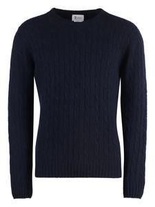 Свитер косой вязки THE (Alphabet), черный