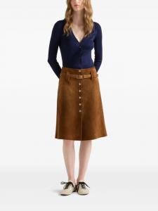 Вязаный хлопковый кардиган Prada, синий