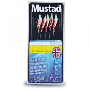 Оснастки Mustad Red Piscator Rig 5 Hooks, разноцветный